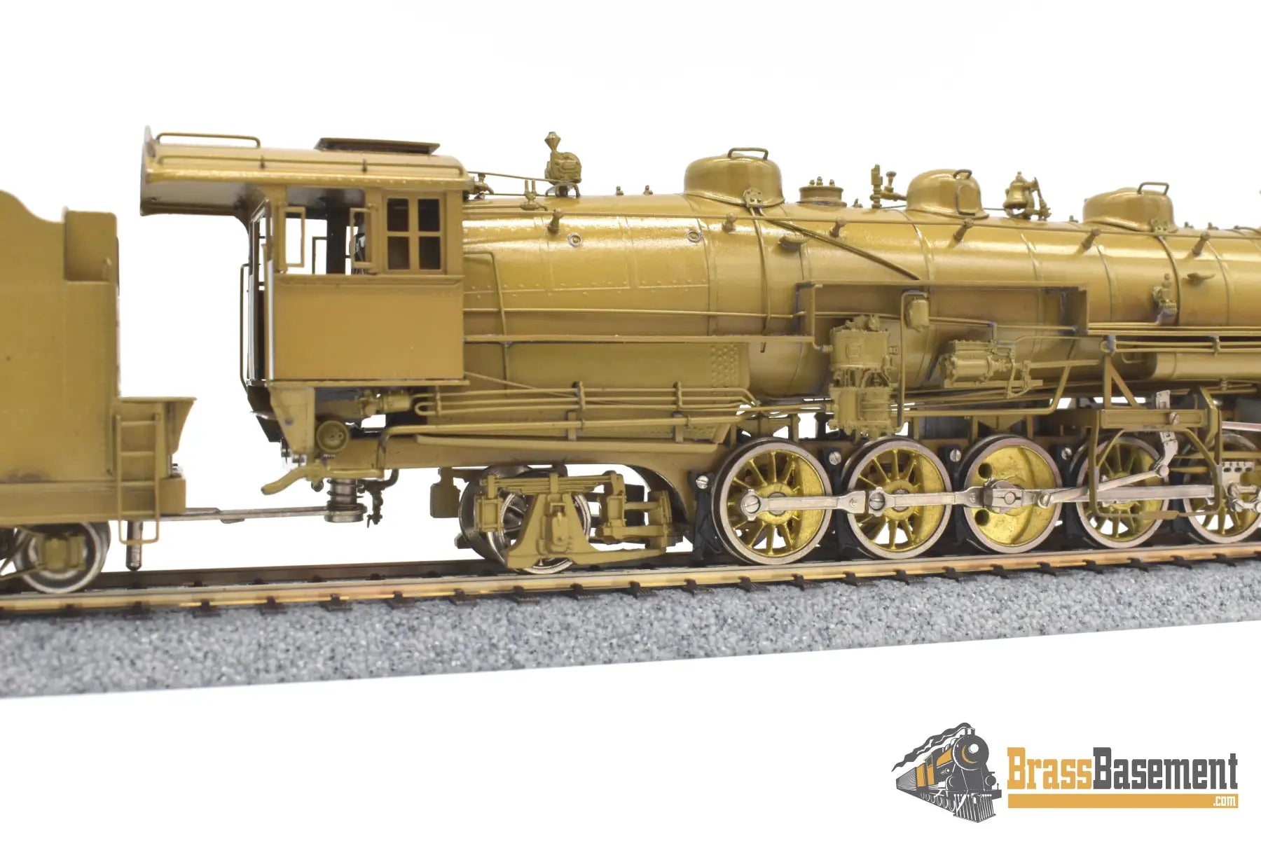 Ho Brass - Omi 1432 Cb&Q Burlington M-2A 2-10-2 W/ Elesco Fwh Unpainted Steam