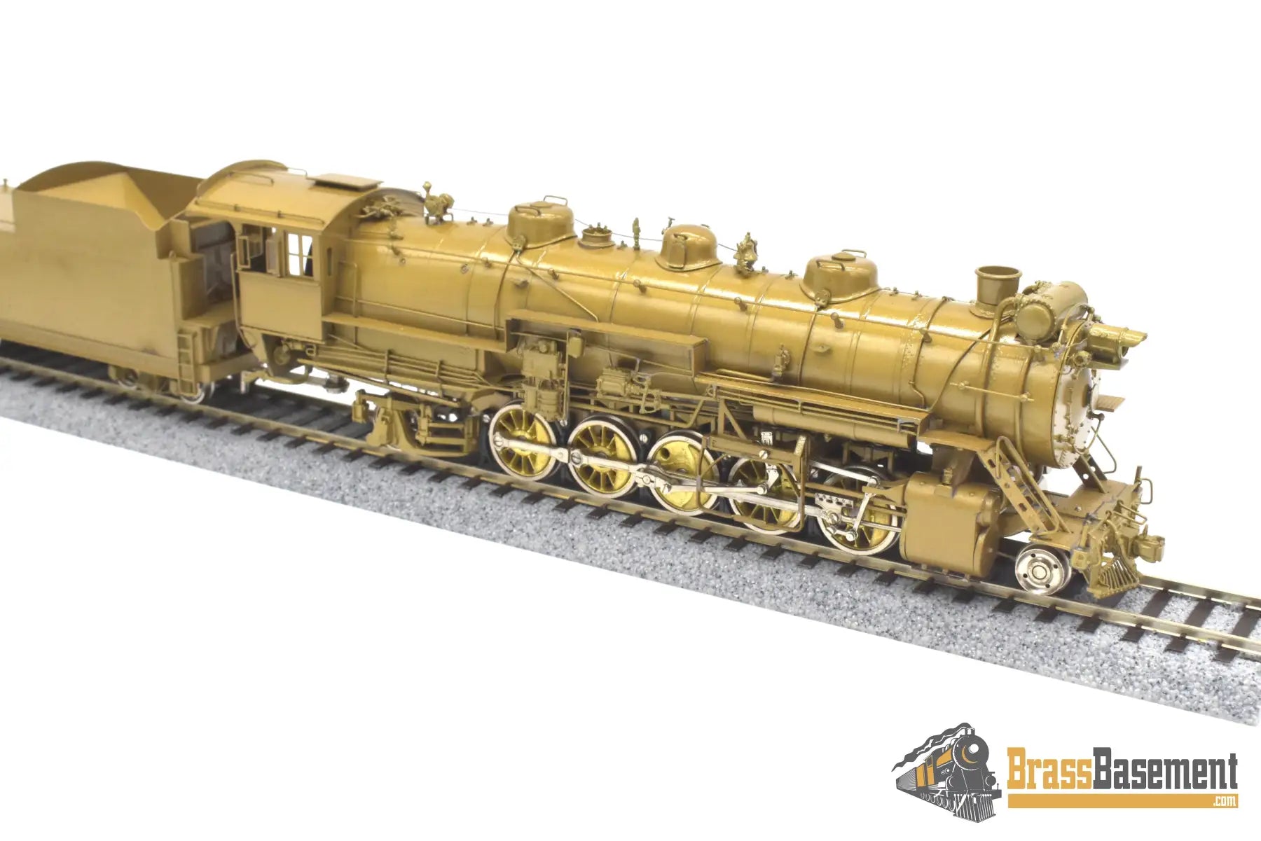 Ho Brass - Omi 1432 Cb&Q Burlington M-2A 2-10-2 W/ Elesco Fwh Unpainted Steam