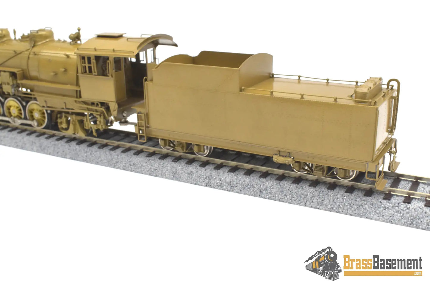 Ho Brass - Omi 1432 Cb&Q Burlington M-2A 2-10-2 W/ Elesco Fwh Unpainted Steam