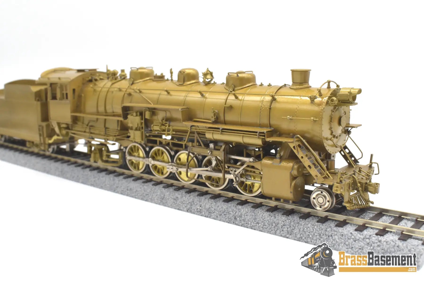 Ho Brass - Omi 1434 Cb&Q Burlington M-2A 2-10-2 W/ Worthington Fwh Unpainted Steam