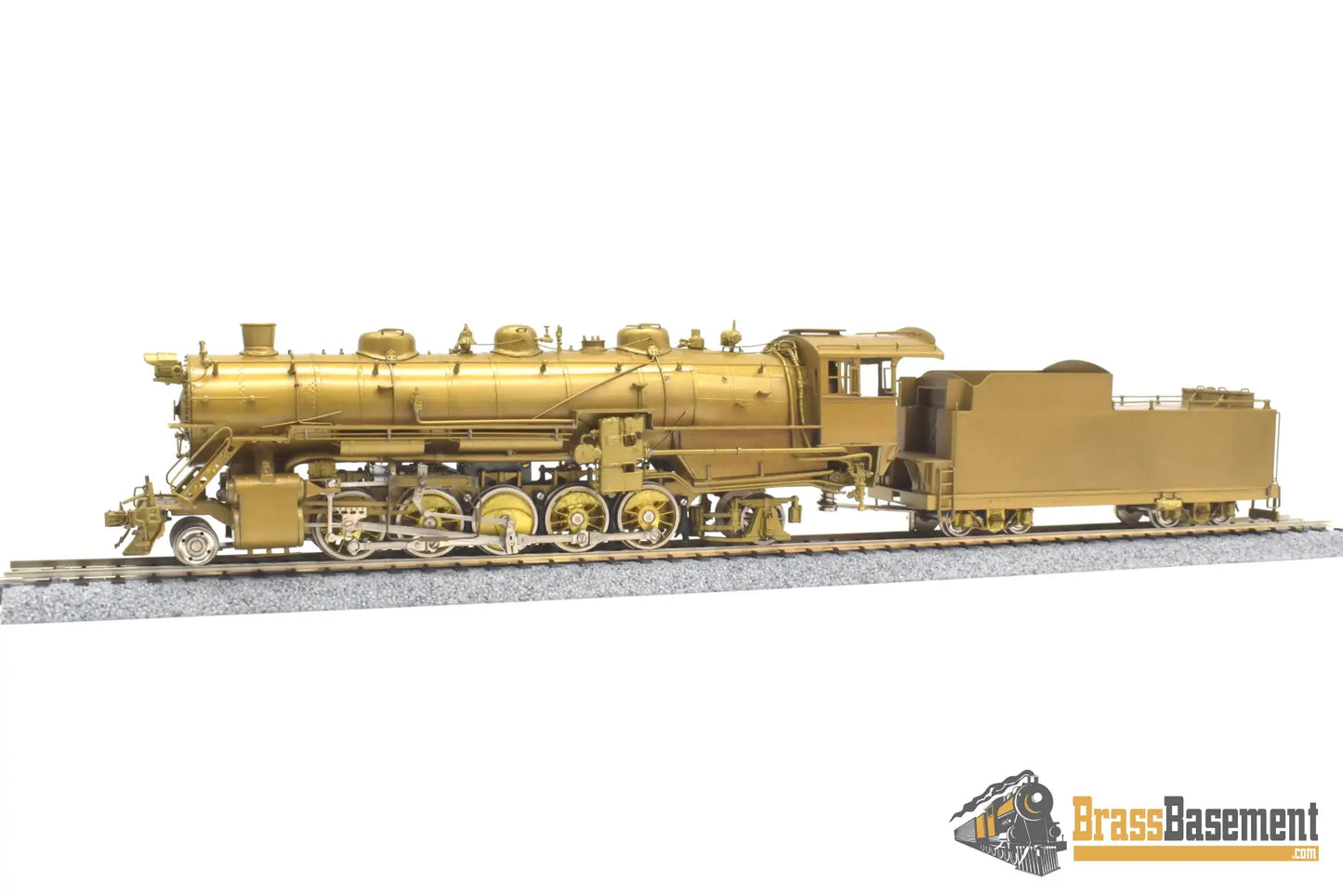 Ho Brass - Omi 1434 Cb&Q Burlington M-2A 2-10-2 W/ Worthington Fwh Unpainted Steam