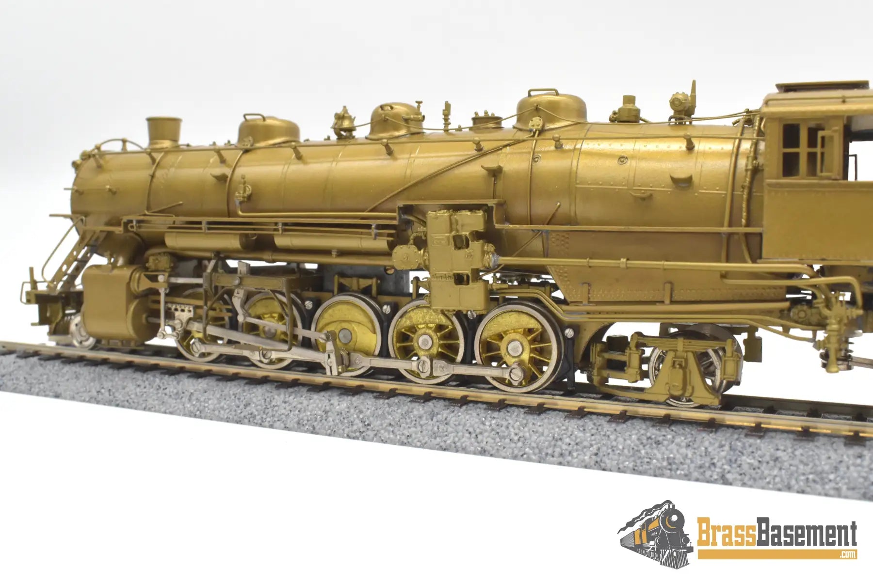 Ho Brass - Omi 1434 Cb&Q Burlington M-2A 2-10-2 W/ Worthington Fwh Unpainted Steam
