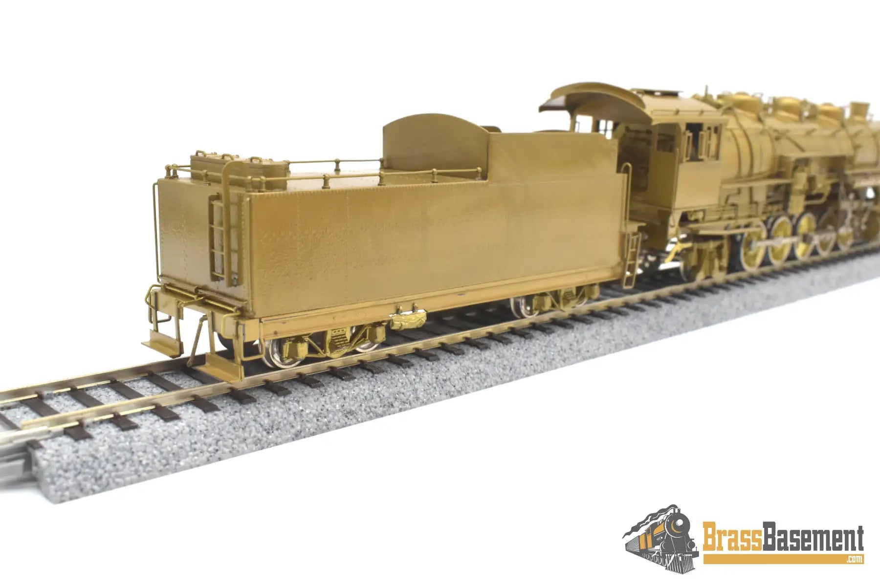 Ho Brass - Omi 1434 Cb&Q Burlington M-2A 2-10-2 W/ Worthington Fwh Unpainted Steam