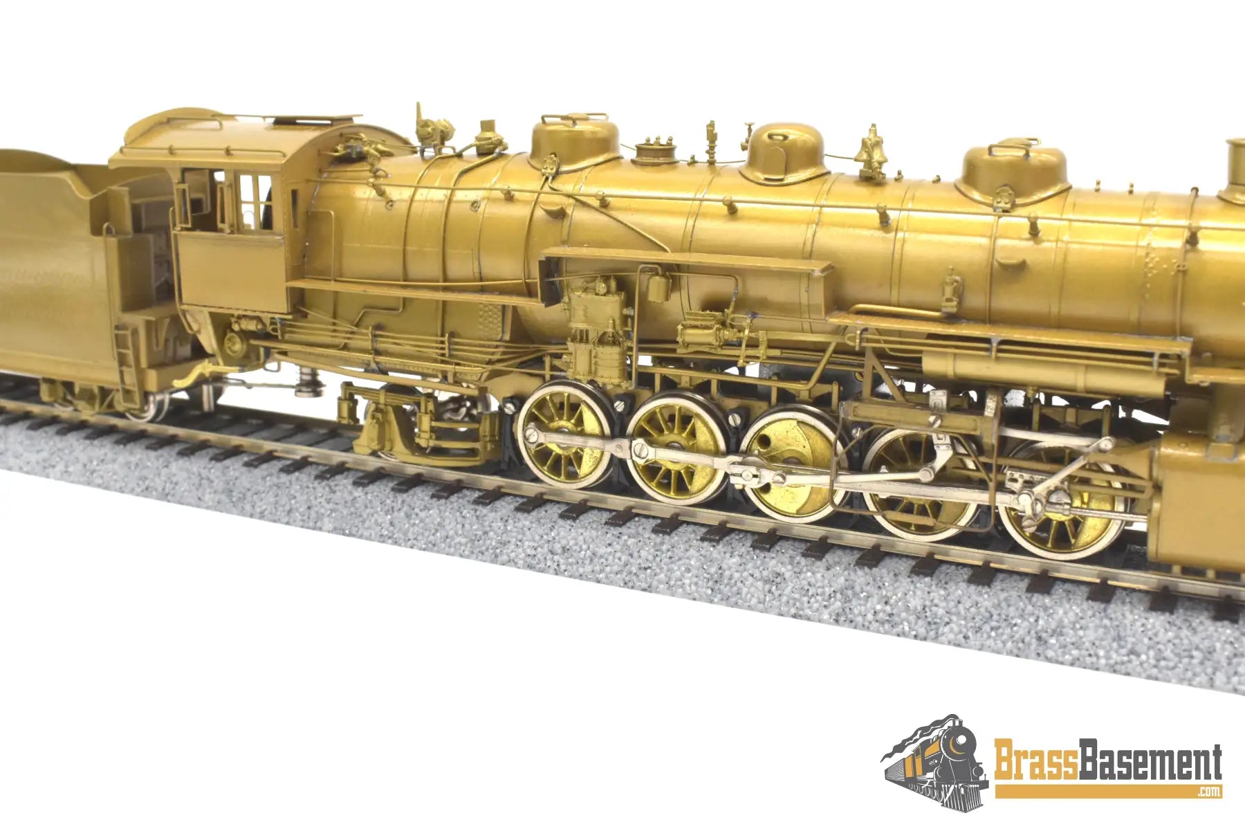 Ho Brass - Omi 1434 Cb&Q Burlington M-2A 2-10-2 W/ Worthington Fwh Unpainted Steam
