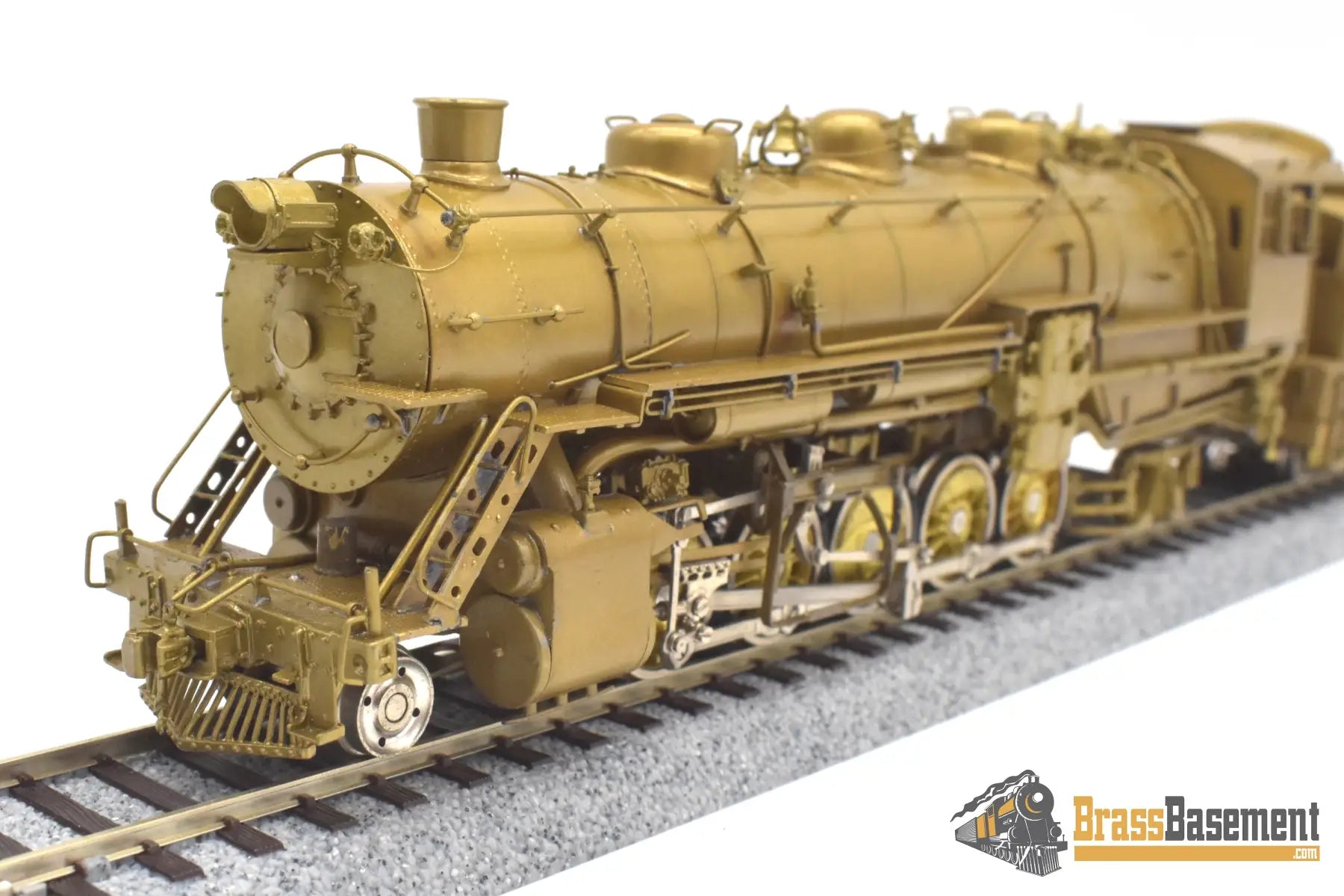 Ho Brass - Omi 1434 Cb&Q Burlington M-2A 2-10-2 W/ Worthington Fwh Unpainted Steam