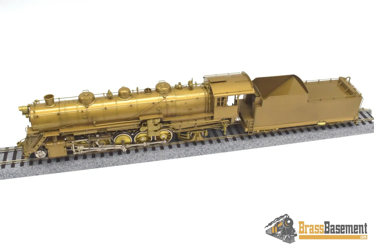 Ho Brass - Omi 1434 Cb&Q Burlington M-2A 2-10-2 W/ Worthington Fwh Unpainted Steam