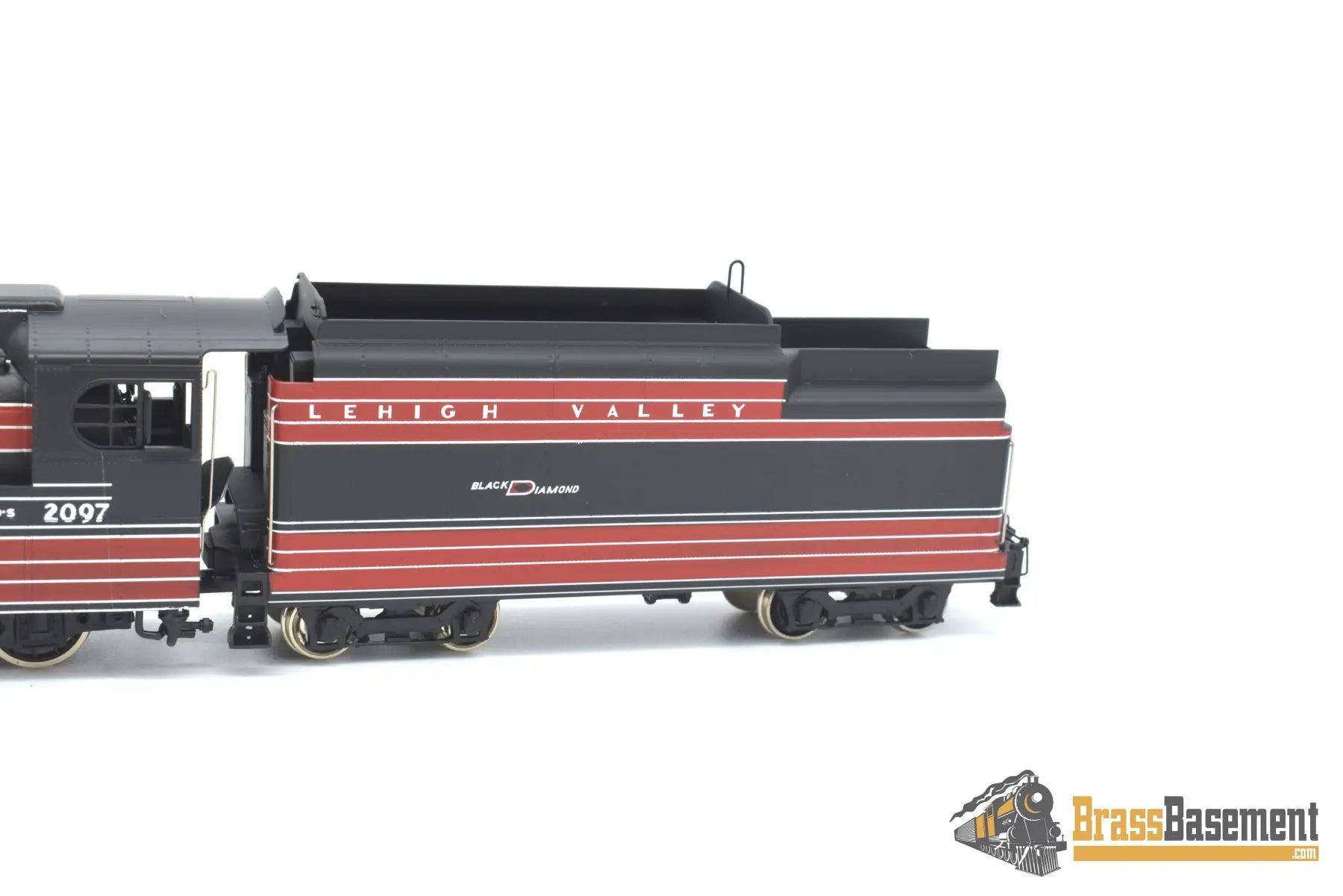 Ho Brass - Omi 1487.1 Lehigh Valley ‘Black Diamond’ K - 6S 4 - 6 - 2 #2097 F/P Steam