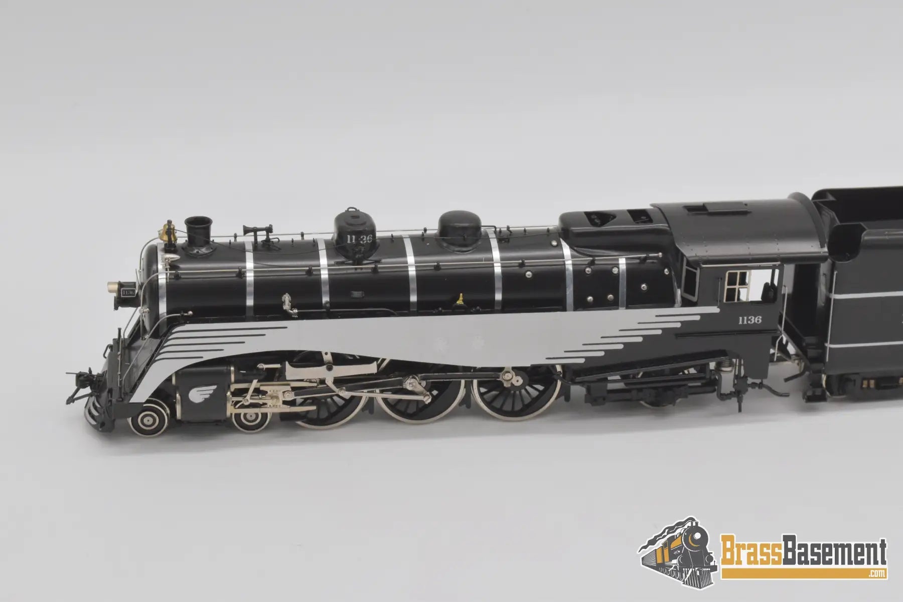 Ho Brass - Omi 1537.1 Dl&W Delaware Lackawanna & Western N-12A 4-6-2 Streamlined #1136 Black/Chrome