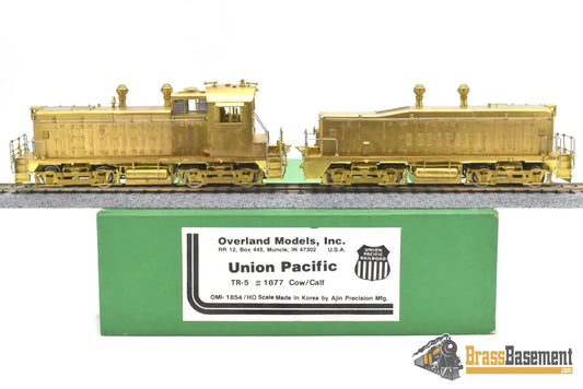 Ho Brass - Omi 1854 Union Pacific Up Tr-5 #1877 Cow & Calf Mint Unpainted Diesel