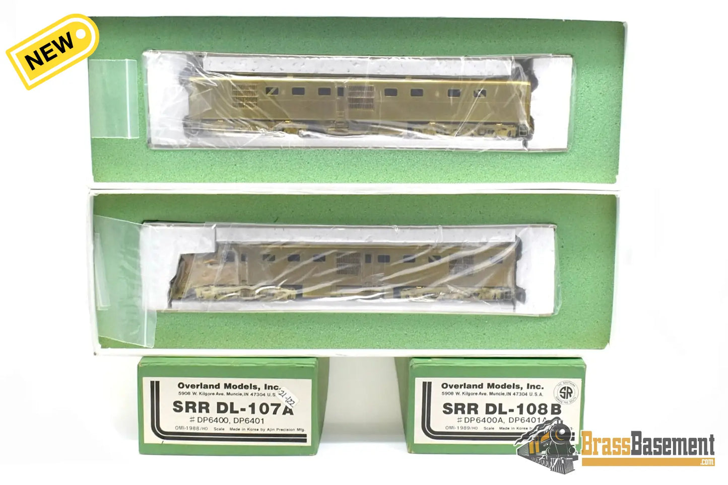 Ho Brass - Omi 1988 & 1989 Southern Railroad Dl-107A Dl-108B Set Factory New