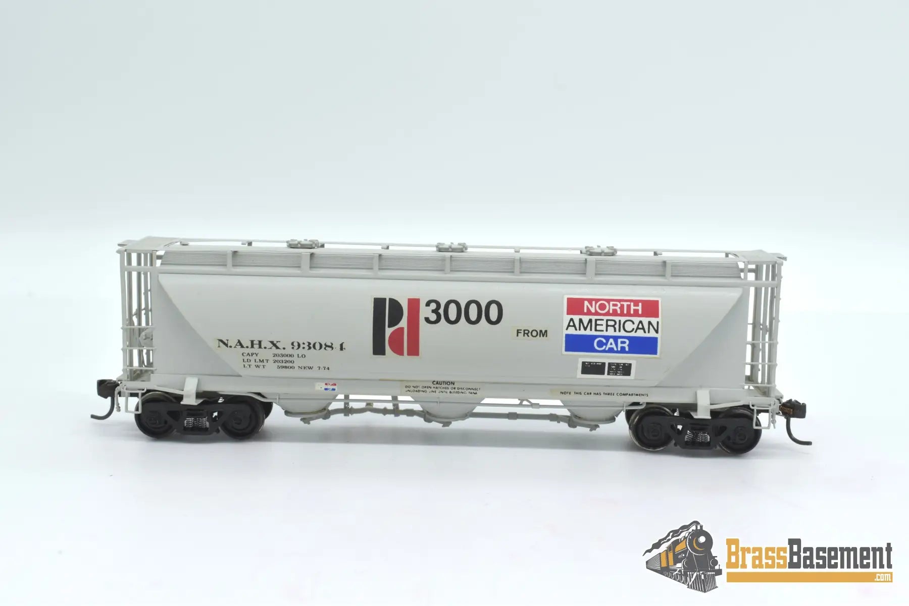 Ho Brass - Omi 3001.1 N.a. Pd3000 Covered Hopper F/P Demo Mint Freight