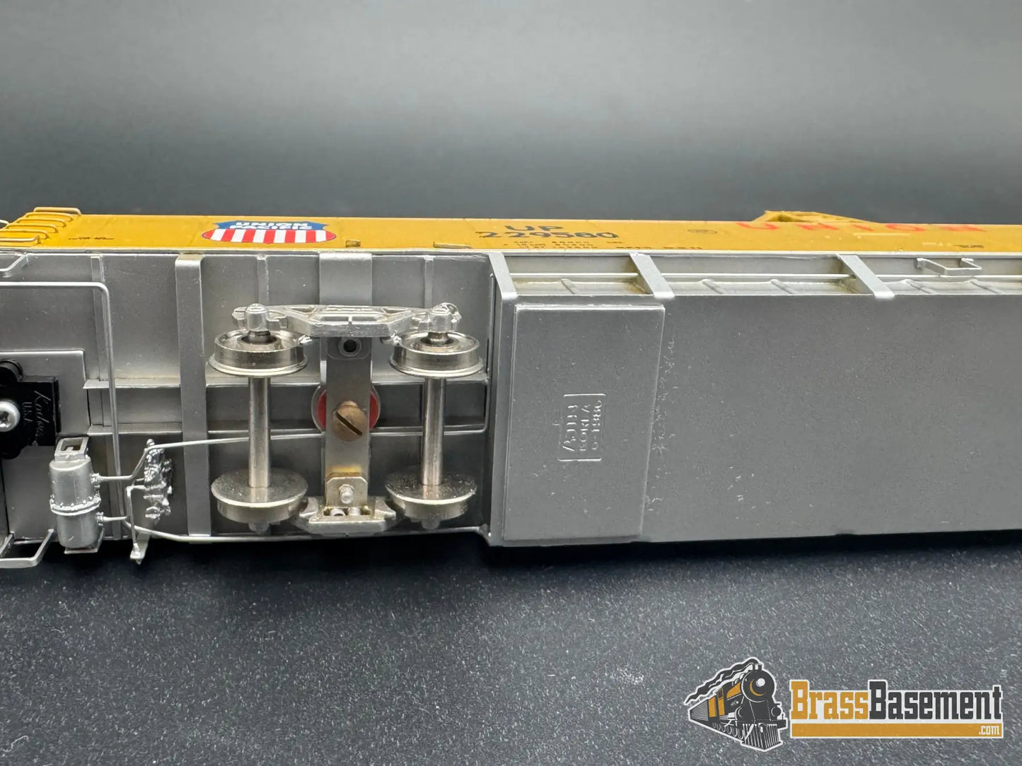 HO Brass - OMI 3005 Union Pacific UP DC-10 Wing Gondola Set w/ Idler Flat Car - Custom Paint Freight