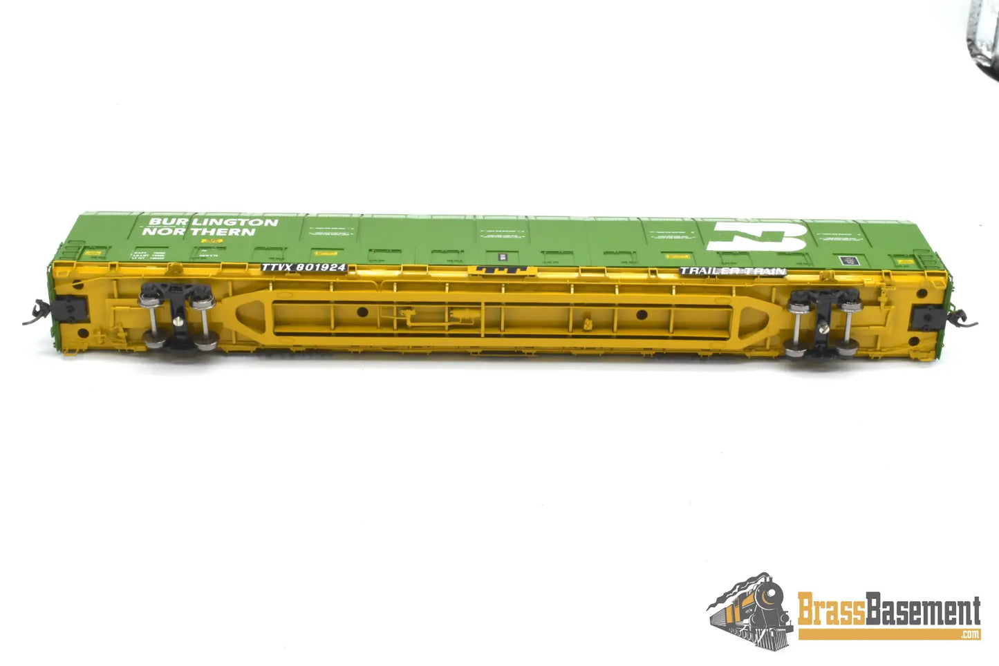 HO Brass - OMI 3010.2 Burlington Northern BN #801924 Vert-A-Pac Auto Carrier - FP Green Freight