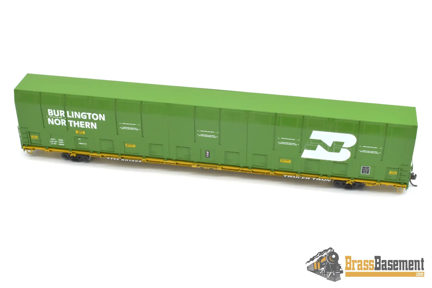 HO Brass - OMI 3010.2 Burlington Northern BN #801924 Vert-A-Pac Auto Carrier - FP Green Freight