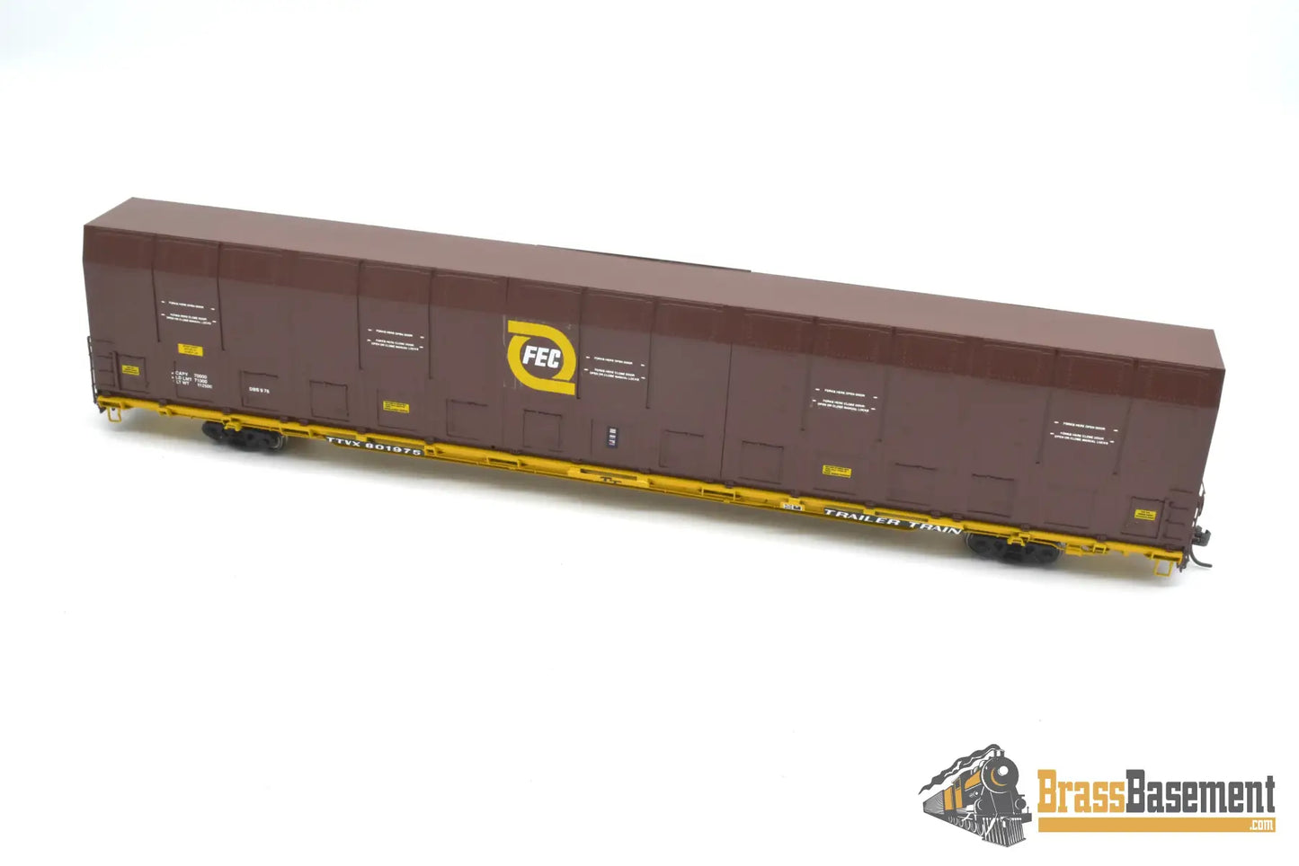 HO Brass - OMI 3010.3 Florida East Coast FEC Vert-A-Pac Auto Carrier - FP Brown Freight