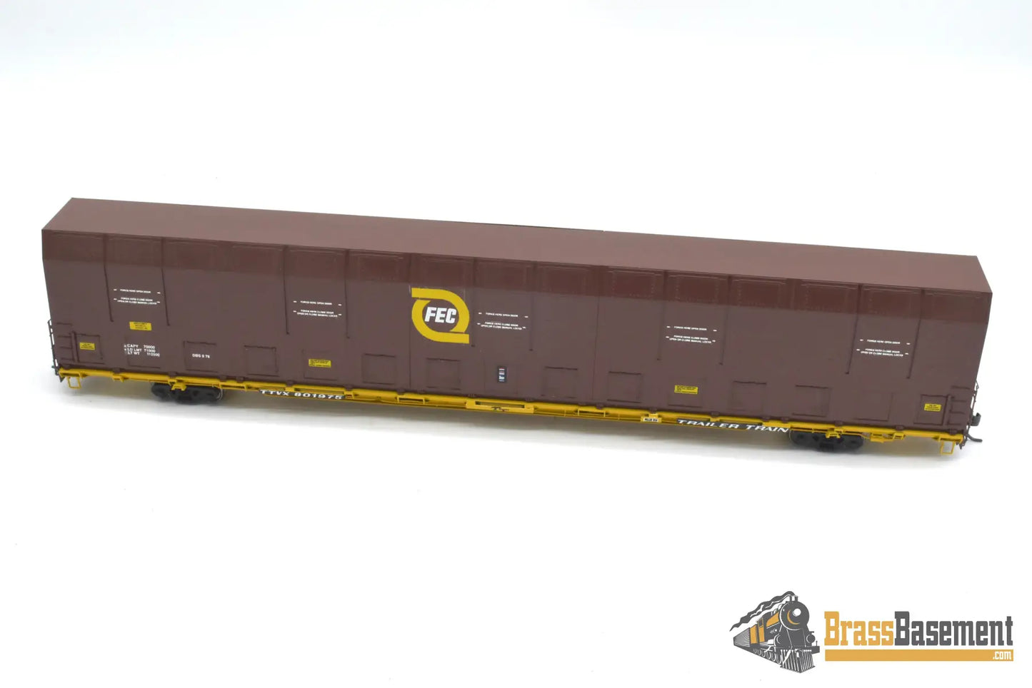 HO Brass - OMI 3010.3 Florida East Coast FEC Vert-A-Pac Auto Carrier - FP Brown Freight