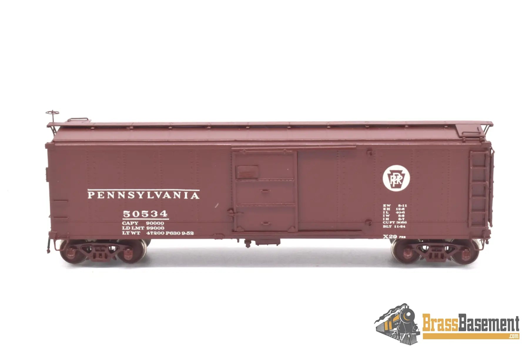 Ho Brass - Omi 3015.1 Overland Pennsylvania Rr Prr X - 29 #50534 Cpomi Freight