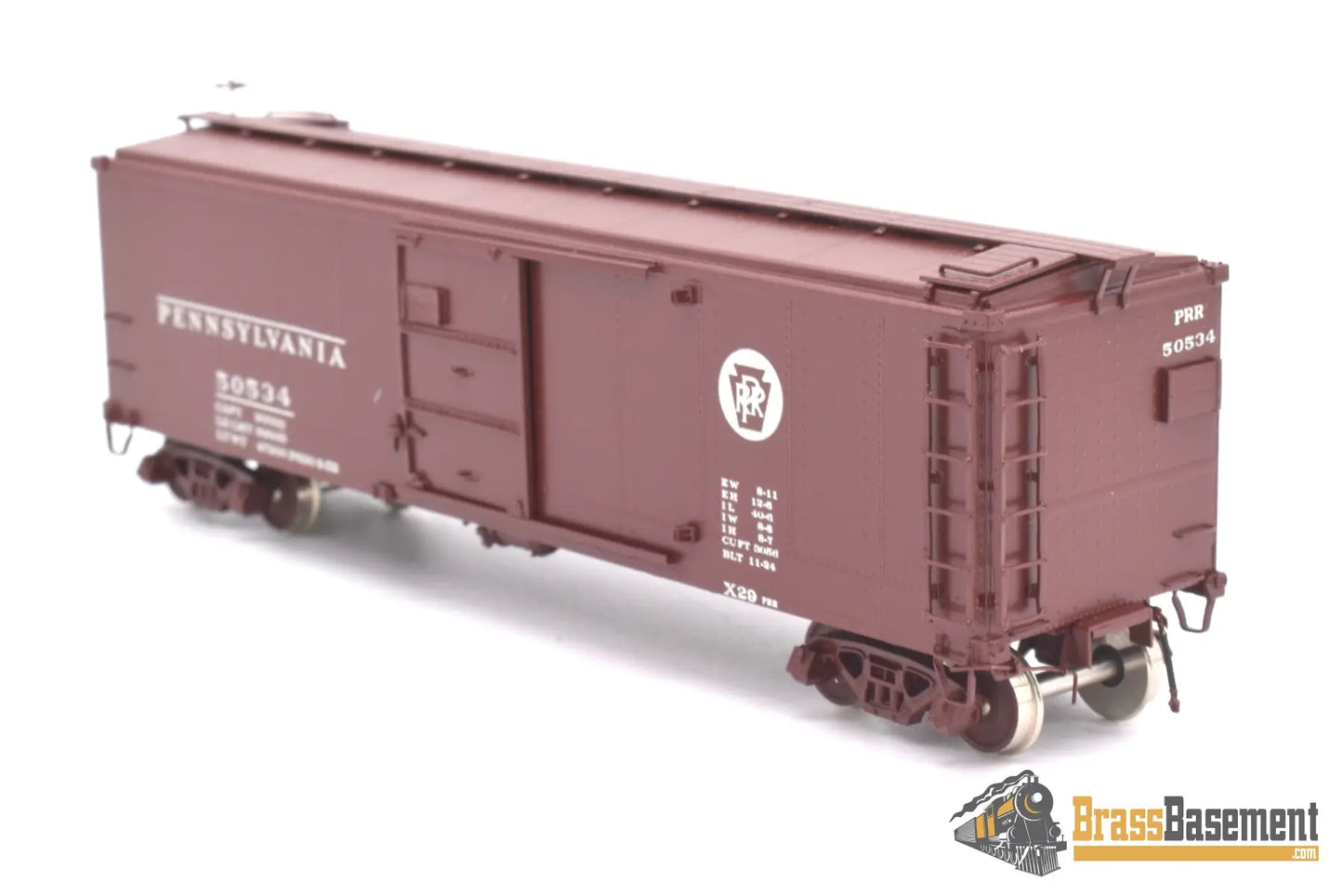 Ho Brass - Omi 3015.1 Overland Pennsylvania Rr Prr X - 29 #50534 Cpomi Freight