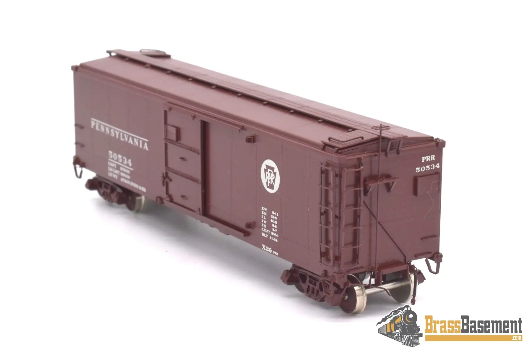 Ho Brass - Omi 3015.1 Overland Pennsylvania Rr Prr X - 29 #50534 Cpomi Freight