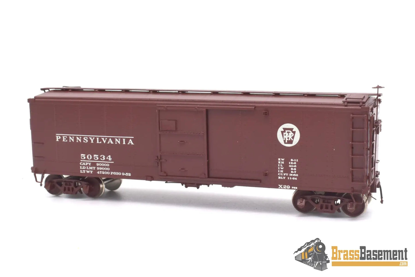 Ho Brass - Omi 3015.1 Overland Pennsylvania Rr Prr X - 29 #50534 Cpomi Freight