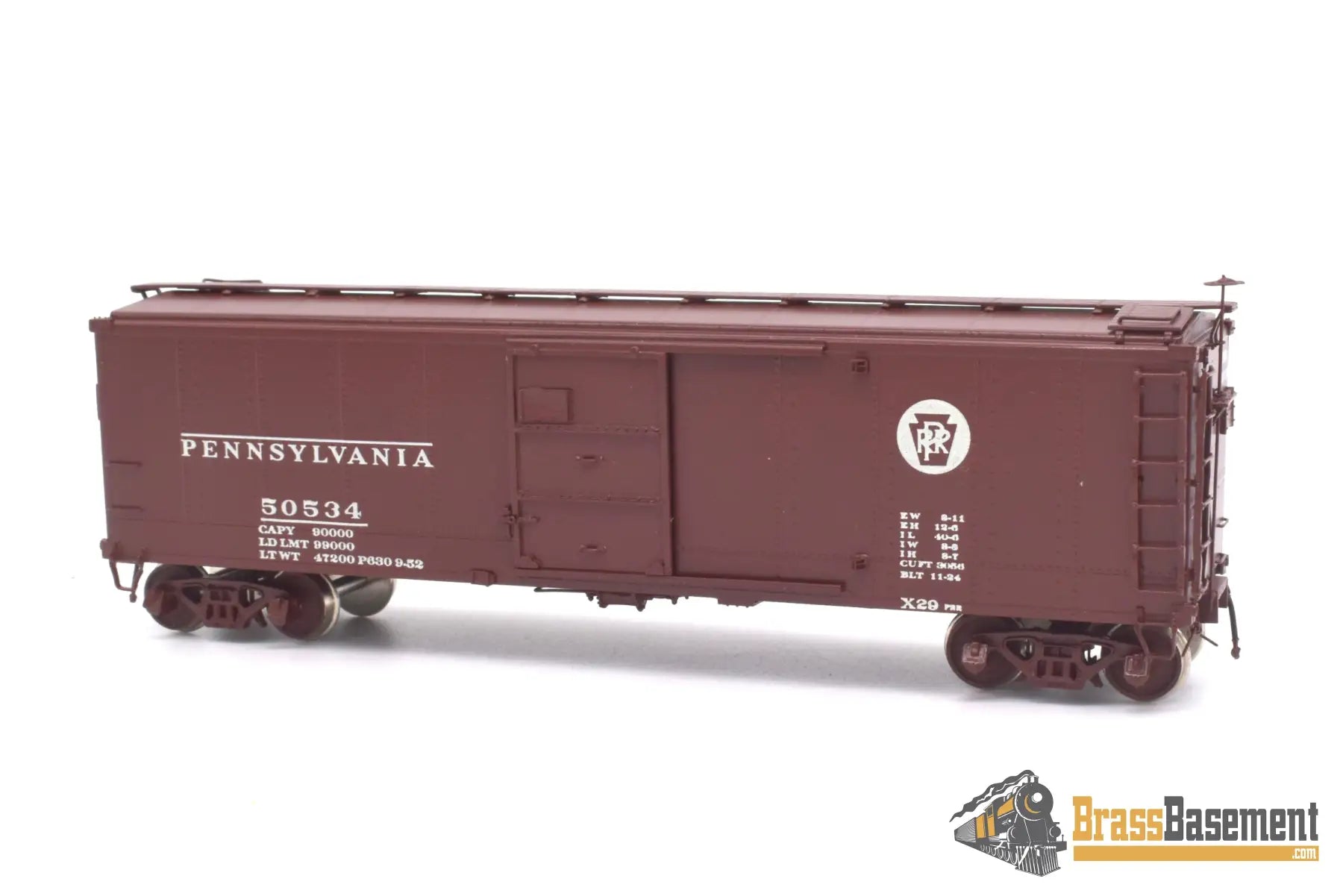 Ho Brass - Omi 3015.1 Overland Pennsylvania Rr Prr X - 29 #50534 Cpomi Freight