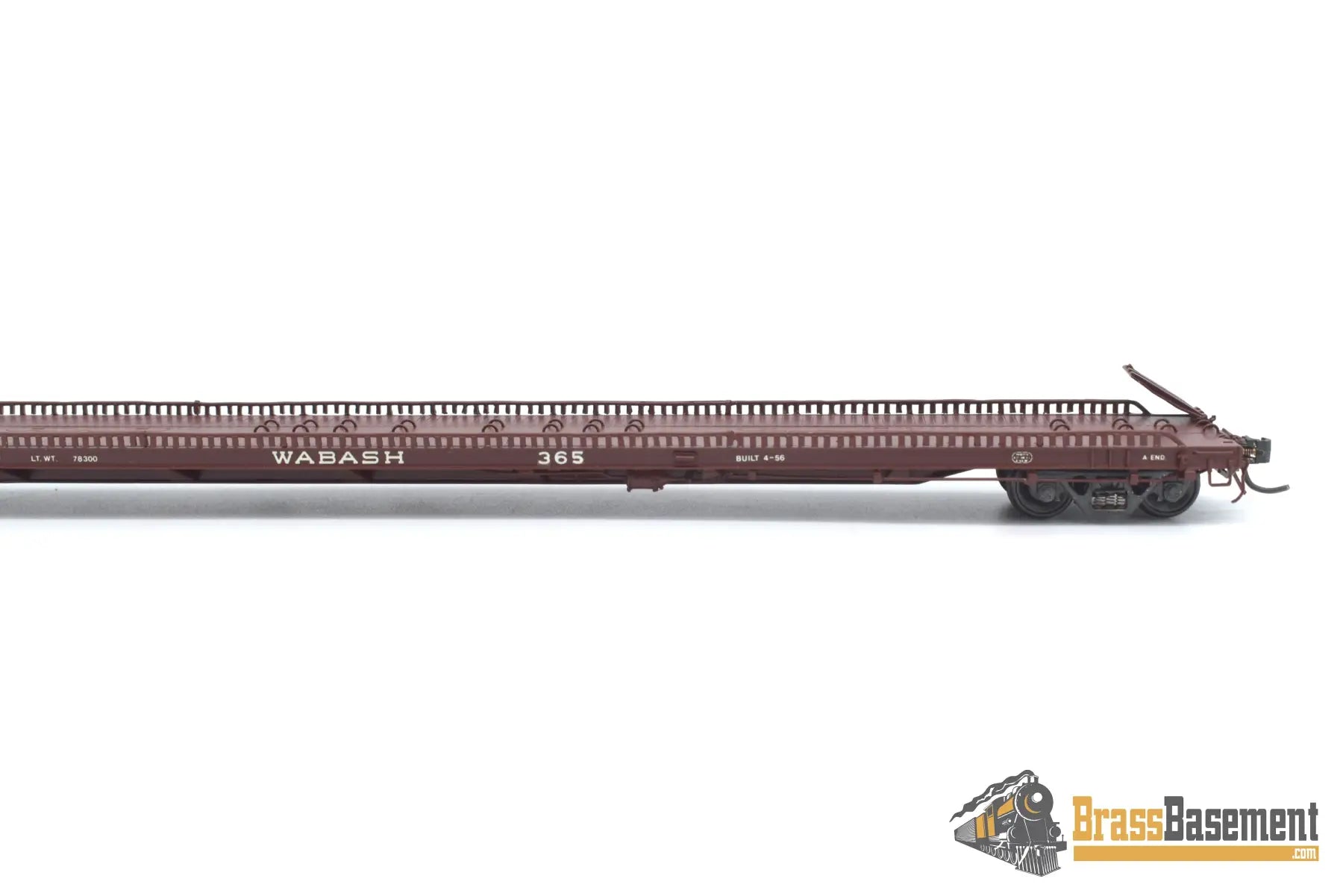 Ho Brass - Omi 3033.2 F - 39 Wabash Tructrain Flat Car #365 Custom Painted Freight