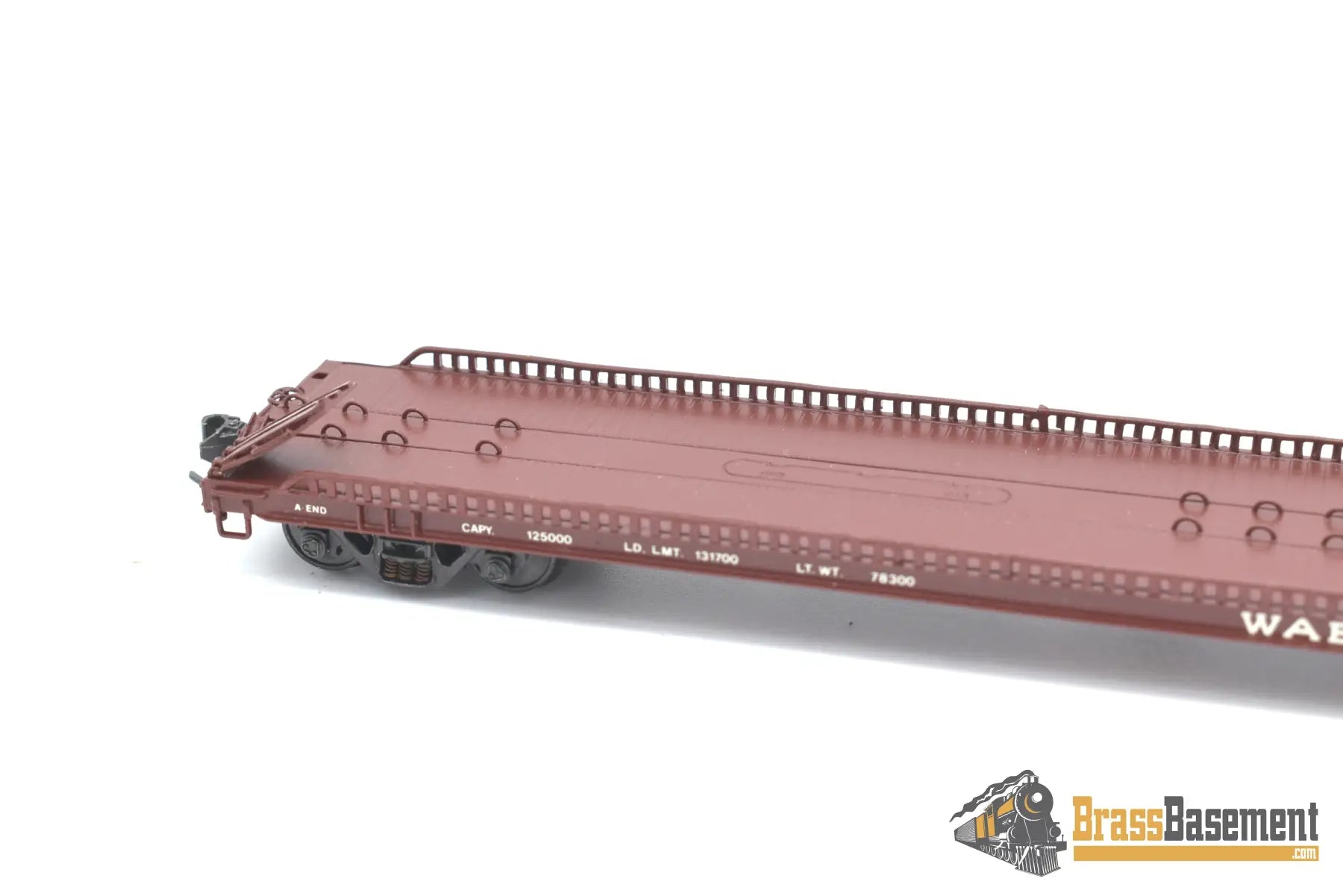 Ho Brass - Omi 3033.2 F - 39 Wabash Tructrain Flat Car #365 Custom Painted Freight