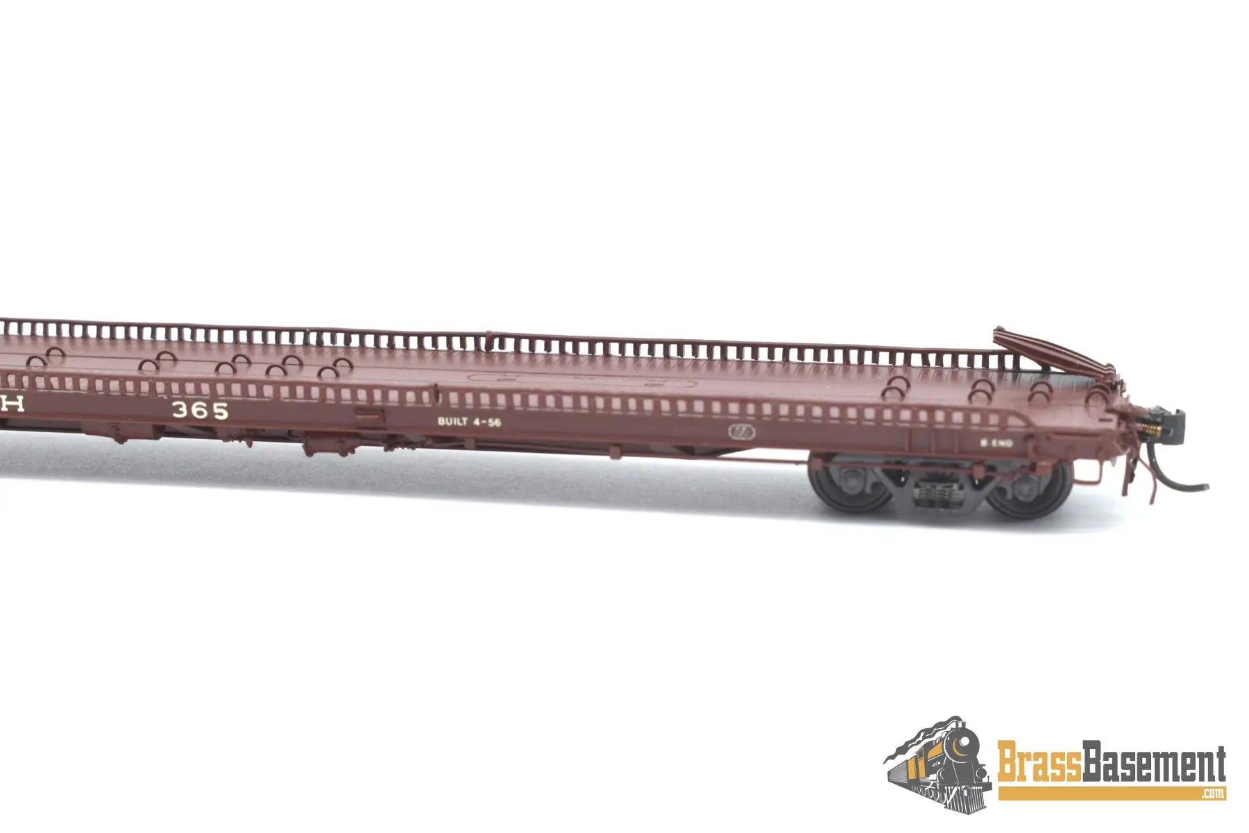 Ho Brass - Omi 3033.2 F - 39 Wabash Tructrain Flat Car #365 Custom Painted Freight