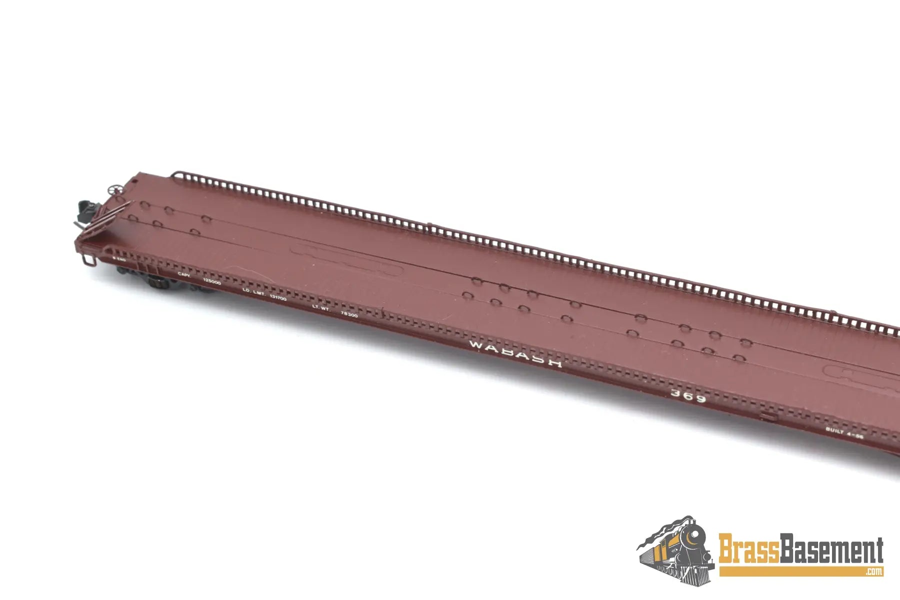 Ho Brass - Omi 3033.2 F - 39 Wabash Tructrain Flat Car #369 Custom Painted Freight