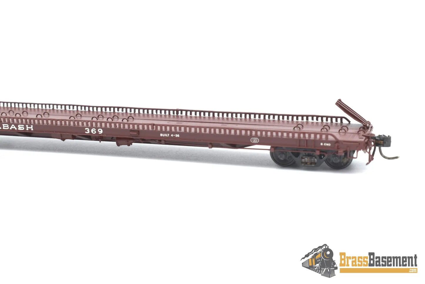 Ho Brass - Omi 3033.2 F - 39 Wabash Tructrain Flat Car #369 Custom Painted Freight