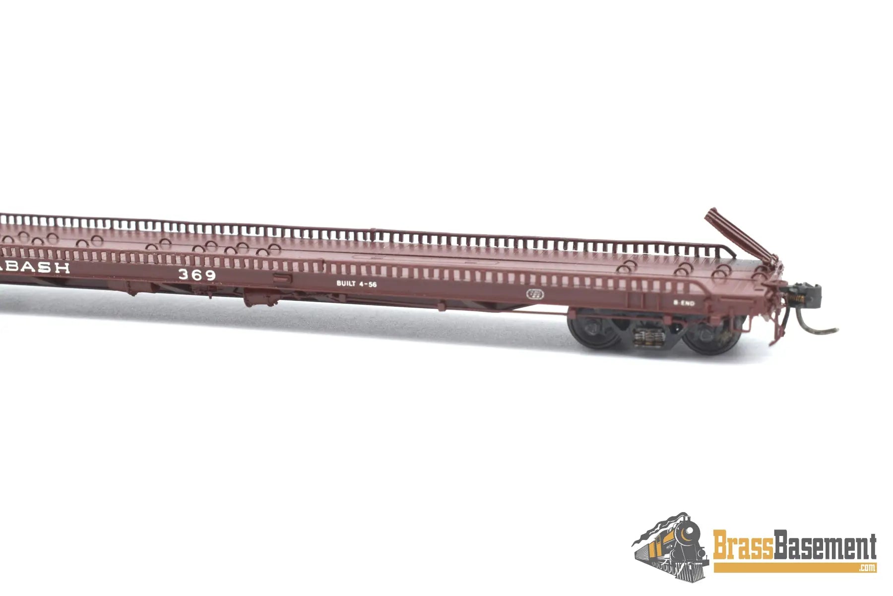 Ho Brass - Omi 3033.2 F - 39 Wabash Tructrain Flat Car #369 Custom Painted Freight