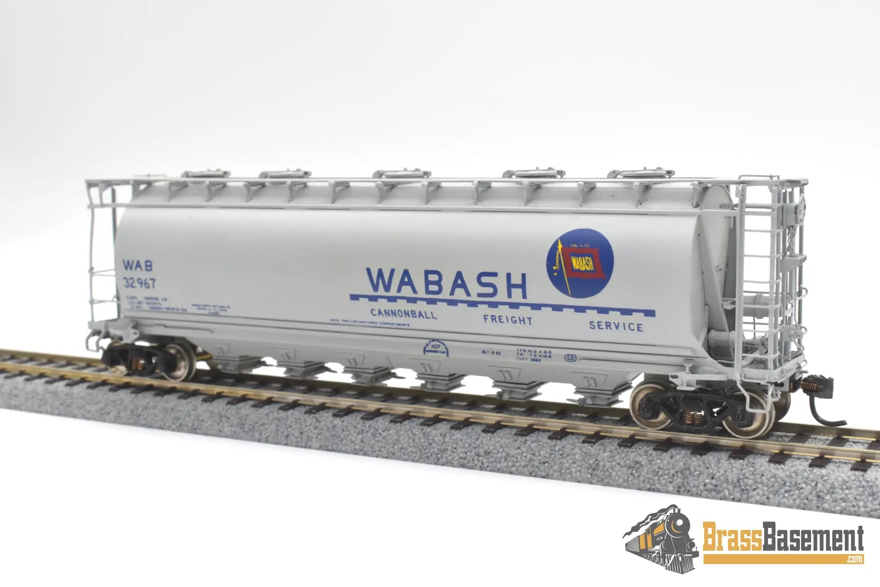 Ho Brass - Omi 3037 Wabash Cylindrical Covered Hopper Hc-60 #32967 Cpomi Freight