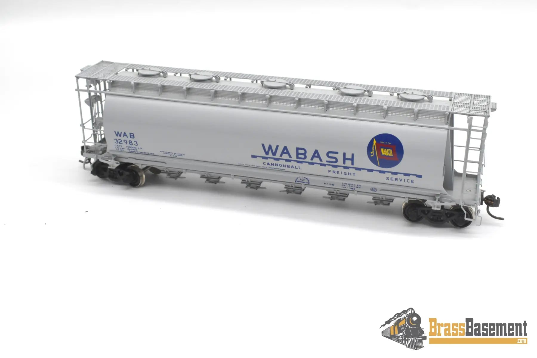 Ho Brass - Omi 3037 Wabash Cylindrical Covered Hopper Hc-60 #32983 Cpomi Freight