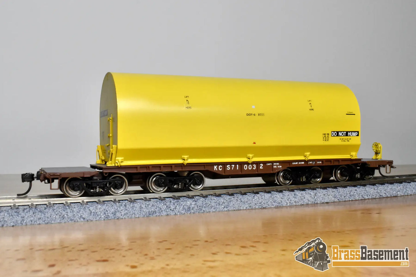 HO Brass OMI 3081.2 KCS Kansas City Southern NASA Shuttle Solid Rocket Motor Rail Car FP Freight