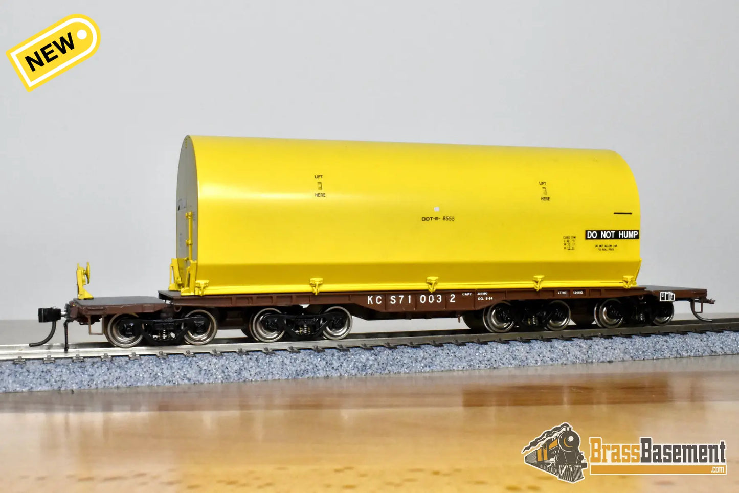HO Brass OMI 3081.2 KCS Kansas City Southern NASA Shuttle Solid Rocket Motor Rail Car FP Freight