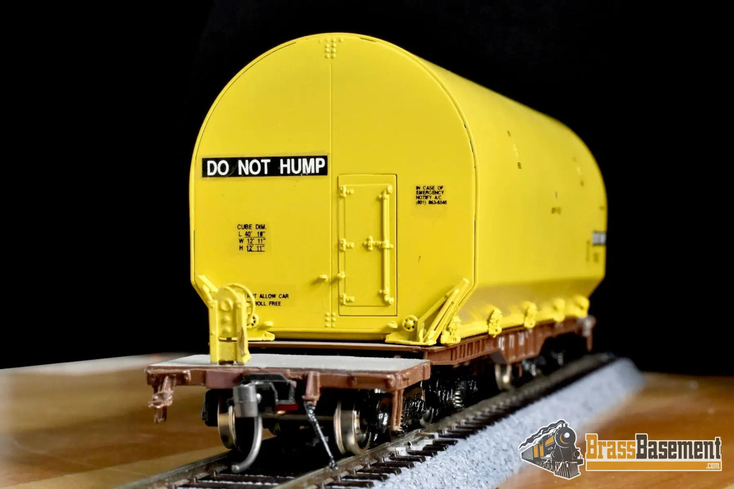 HO Brass OMI 3081.2 KCS Kansas City Southern NASA Shuttle Solid Rocket Motor Rail Car FP Freight