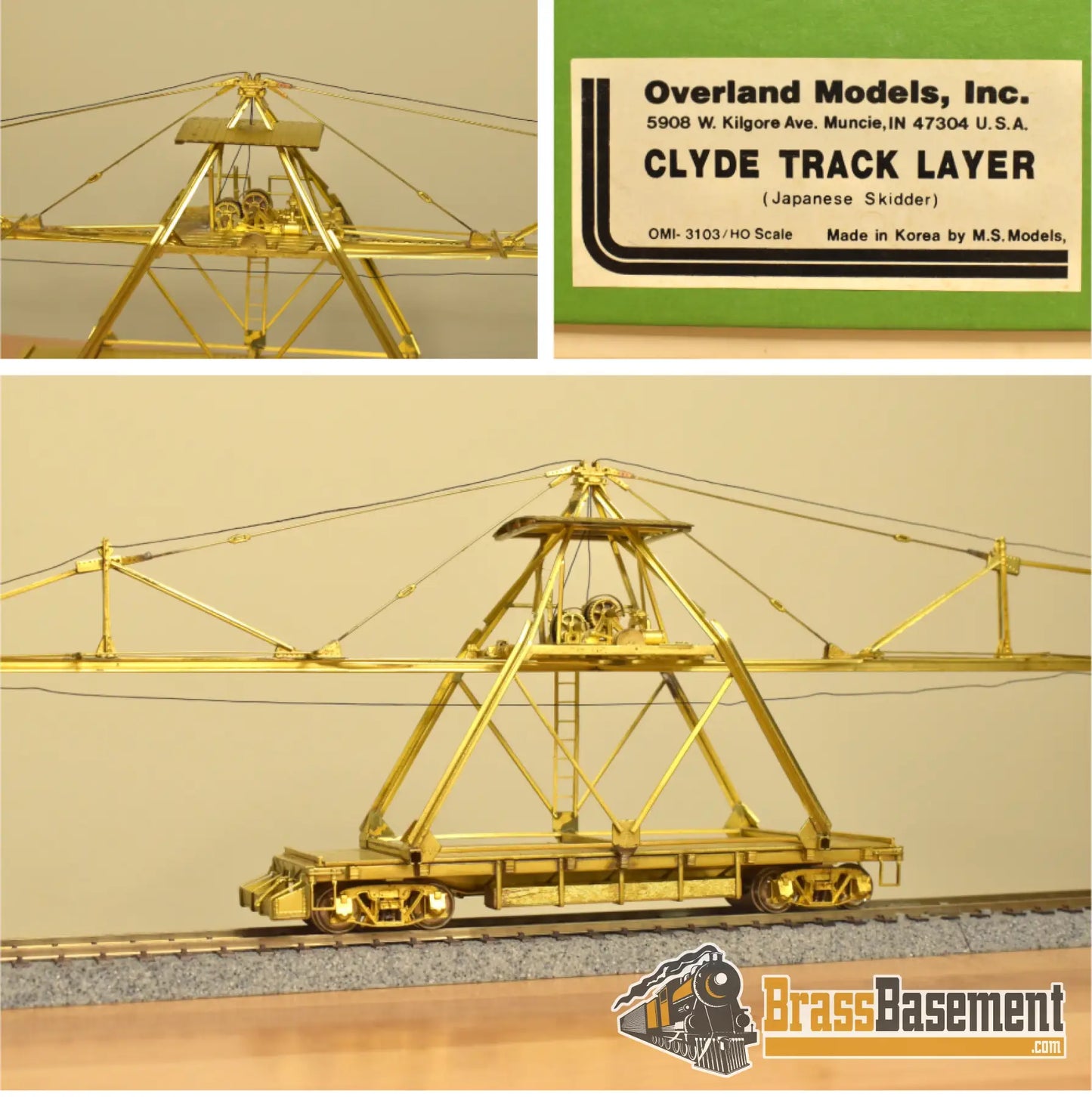 HO Brass - OMI 3101 Clyde Track Layer Japanese Skidder - Excellent Logging