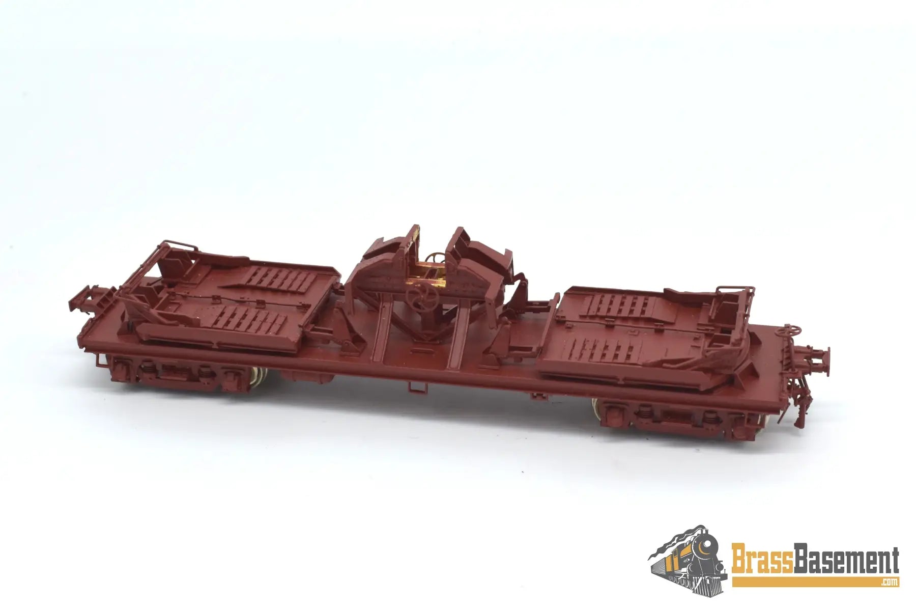 Ho Brass - Omi 3159 Mdt Flat Car Painted Original Milk Trucks Missing Caboose