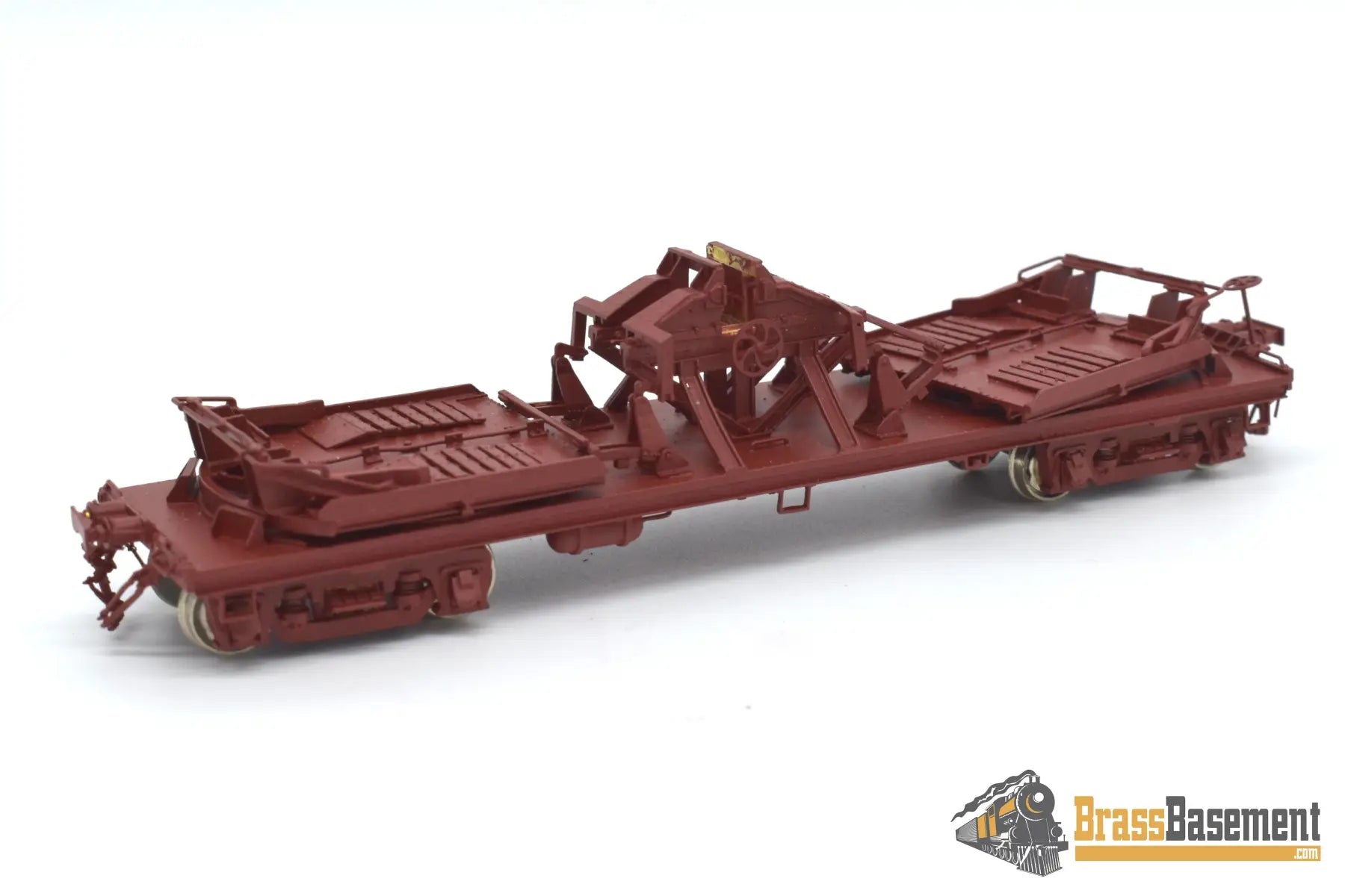 Ho Brass - Omi 3159 Mdt Flat Car Painted Original Milk Trucks Missing Caboose