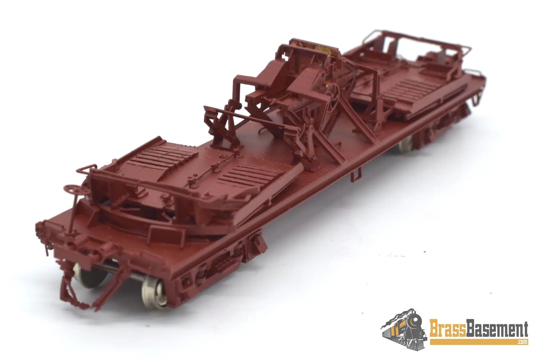 Ho Brass - Omi 3159 Mdt Flat Car Painted Original Milk Trucks Missing Caboose