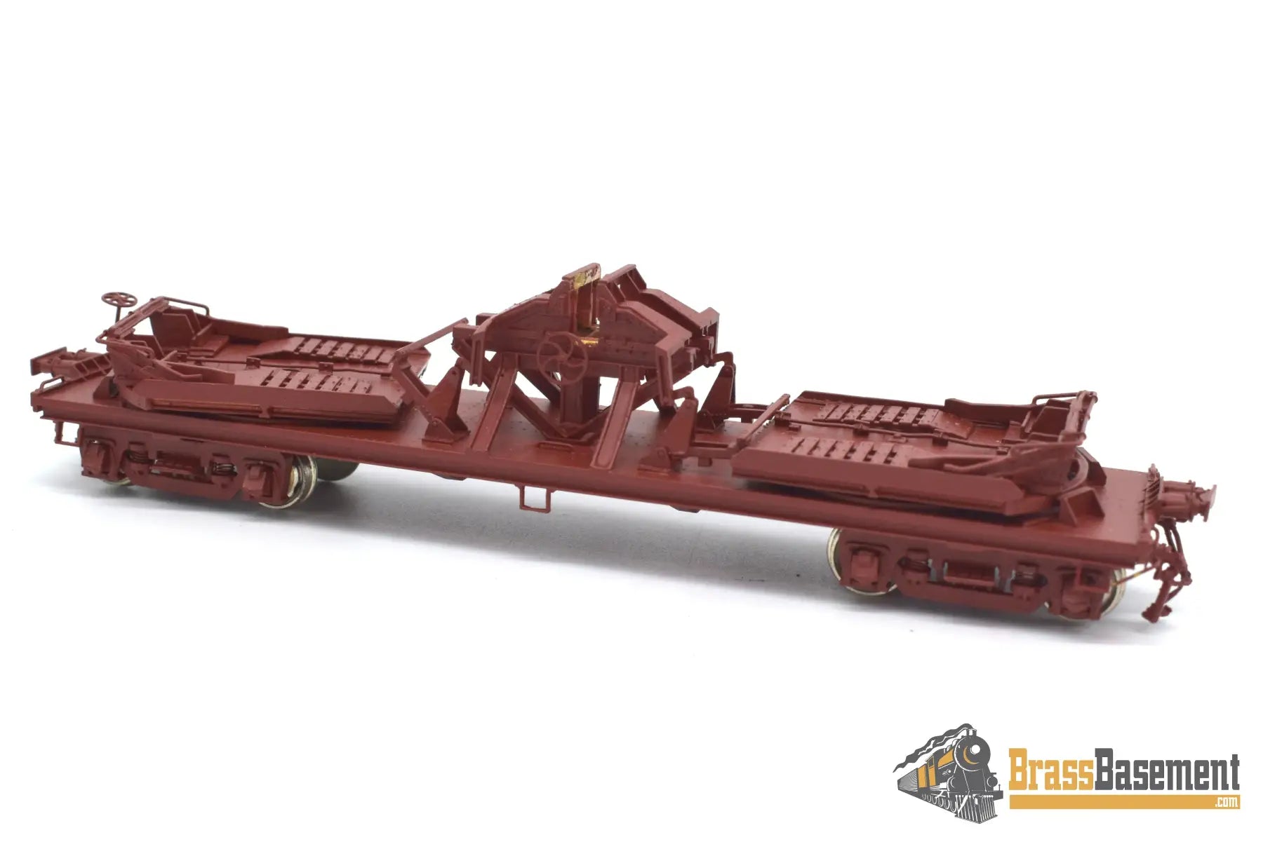 Ho Brass - Omi 3159 Mdt Flat Car Painted Original Milk Trucks Missing Caboose
