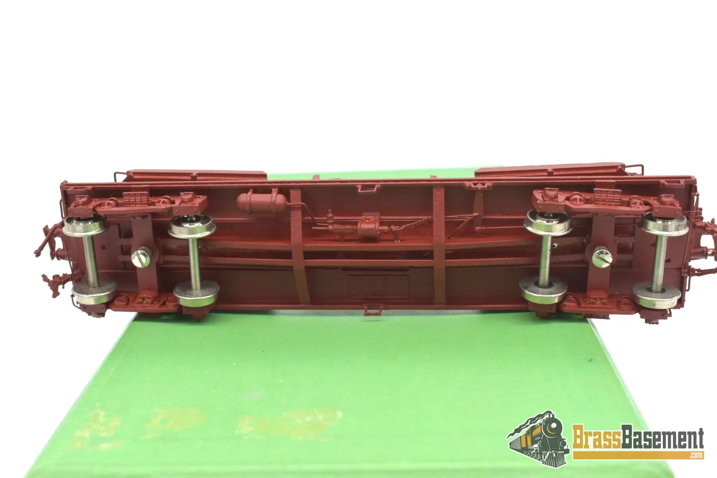 Ho Brass - Omi 3159 Mdt Flat Car Painted Original Milk Trucks Missing Caboose