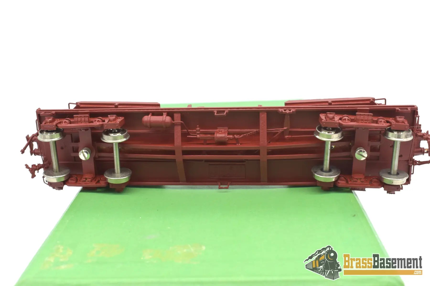 Ho Brass - Omi 3159 Mdt Flat Car Painted Original Milk Trucks Missing Caboose
