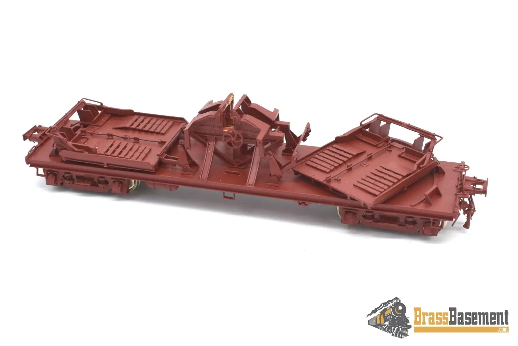 Ho Brass - Omi 3159 Mdt Flat Car Painted Original Milk Trucks Missing Caboose