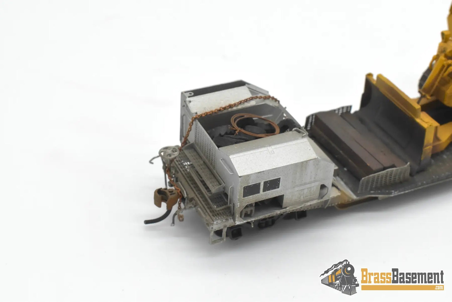 HO Brass - OMI 3321.1 Union Pacific UP Bulldozer Wreck flat Car #905268 w/ BullDozer Freight