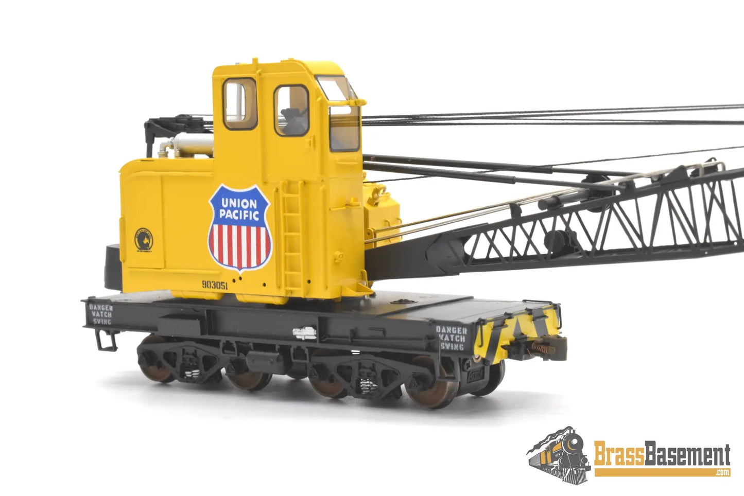 Ho Brass - Omi 3322.1 Union Pacific Up American Crane 5030 - De #903051 Armor Yellow Mint Freight