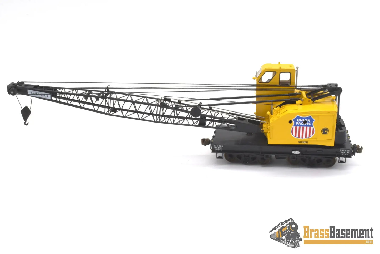 Ho Brass - Omi 3322.1 Union Pacific Up American Crane 5030 - De #903051 Armor Yellow Mint Freight