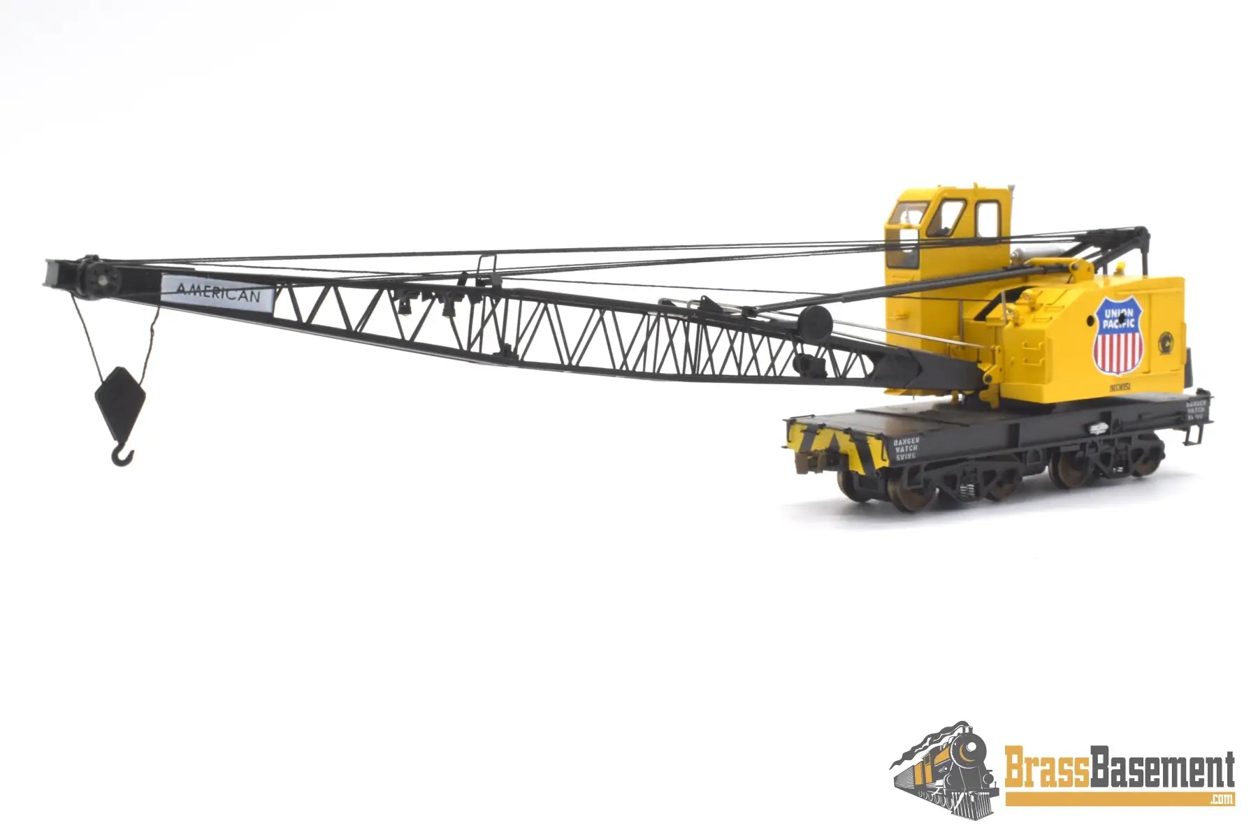 Ho Brass - Omi 3322.1 Union Pacific Up American Crane 5030 - De #903051 Armor Yellow Mint Freight