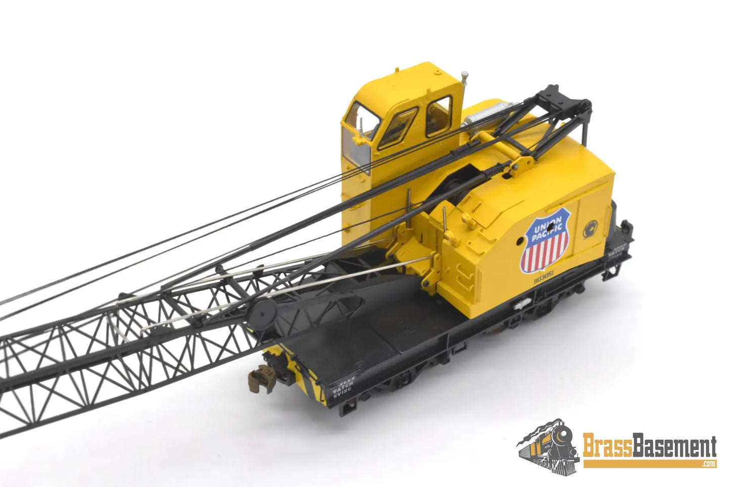 Ho Brass - Omi 3322.1 Union Pacific Up American Crane 5030 - De #903051 Armor Yellow Mint Freight