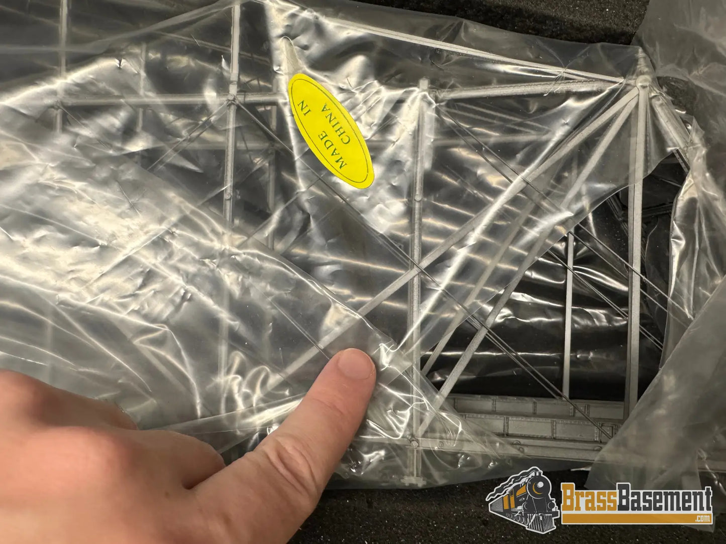 HO Brass – OMI 3381 Camas Prairie Bridge #50 & Crib/Pier – 2 Boxes – SILVER – 2000 Run – Rare Structure